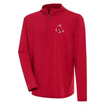 Antigua Men's Boston Red Sox MLB Boston Sox Tidy Quarter-Zip Hoodie, 2XL