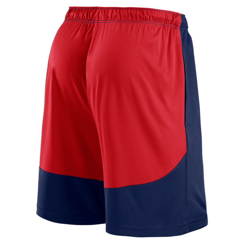 MLB Fanatics Navy/Red Atlanta Braves Launch Polyester Shorts