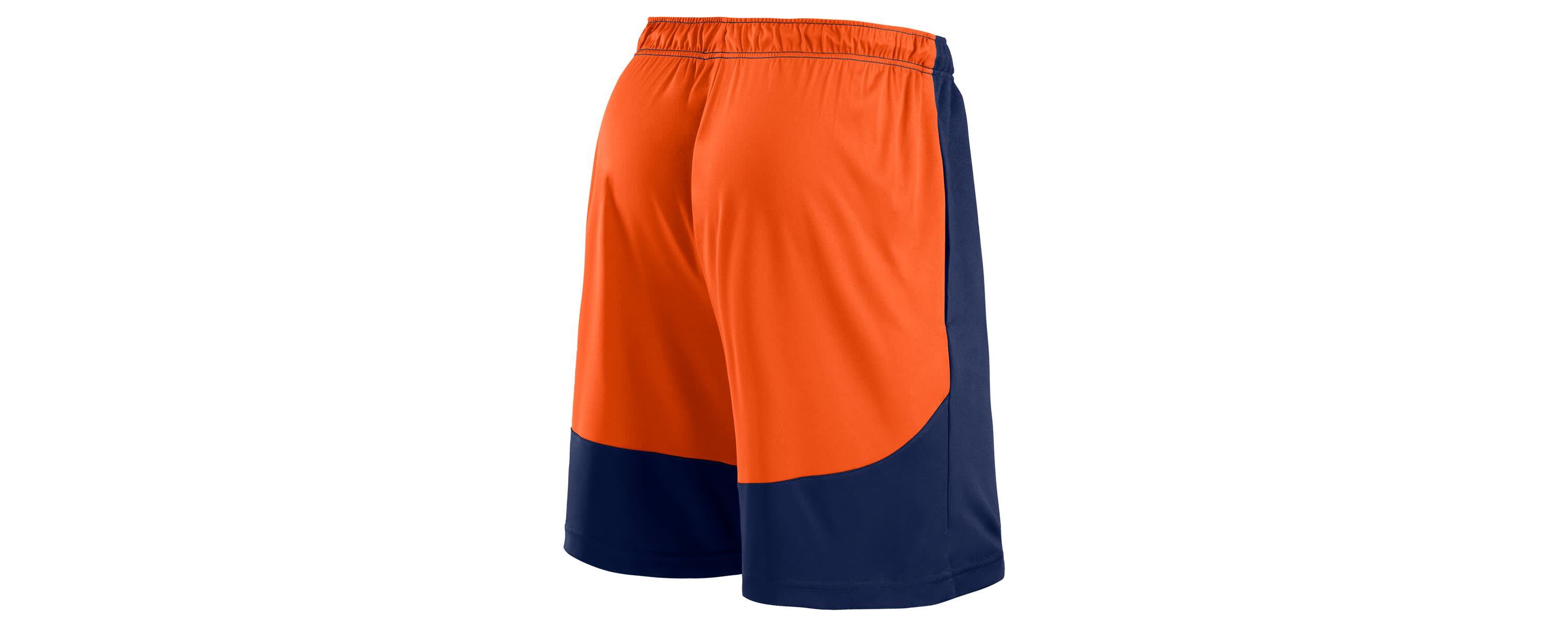 MLB Fanatics Navy/Orange Houston Astros Launch Polyester Shorts