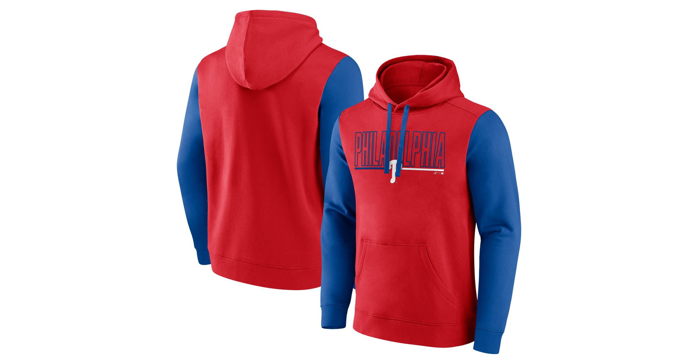 MLB Fanatics Philadelphia Phillies Outline Fleece Pullover Hoodie