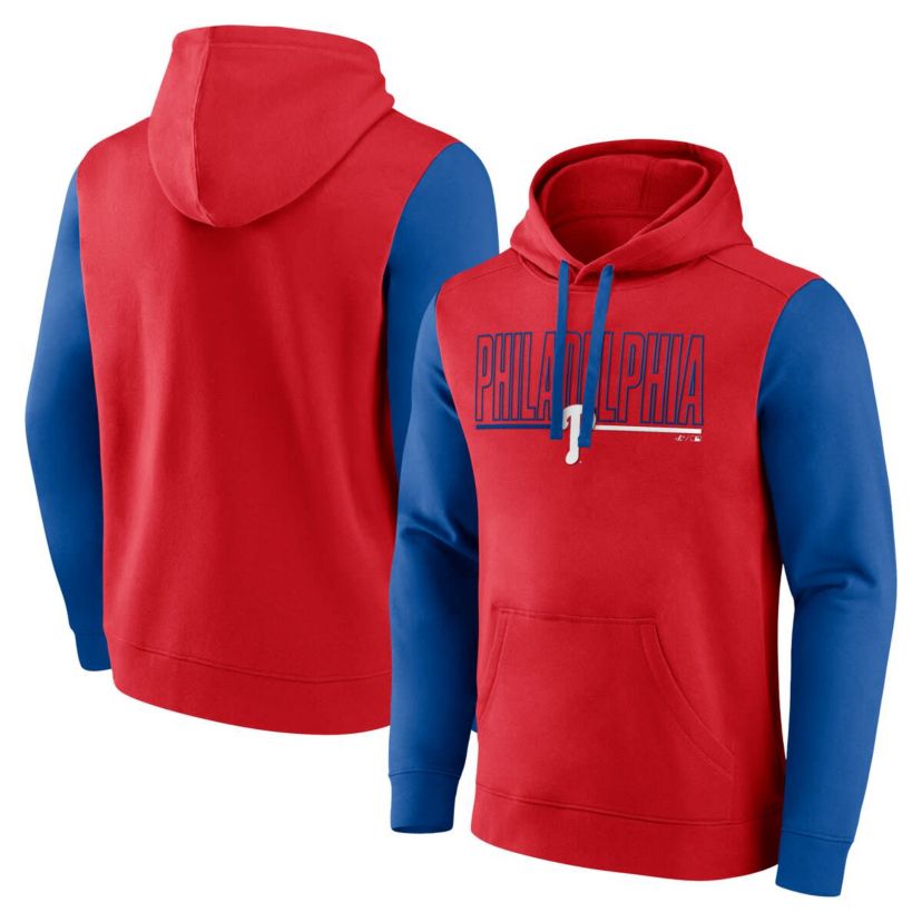 MLB Fanatics Philadelphia Phillies Outline Fleece Pullover Hoodie