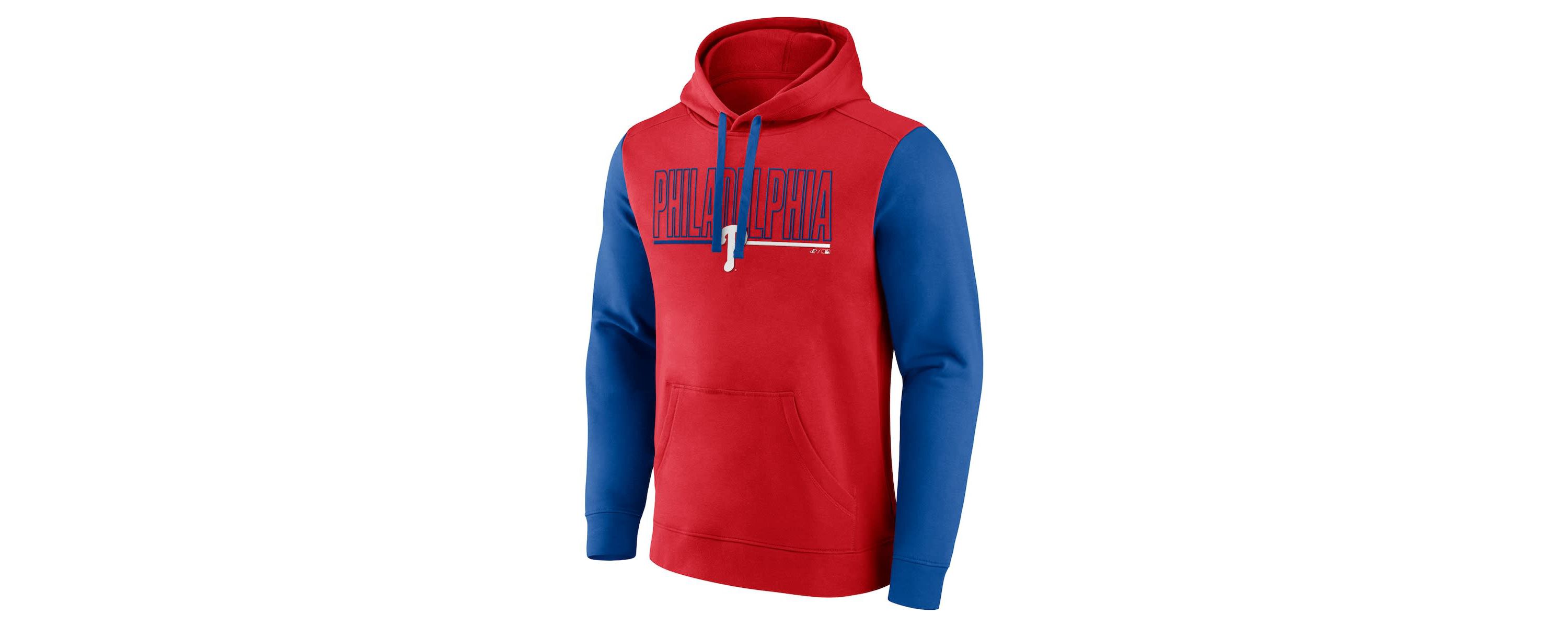 MLB Fanatics Philadelphia Phillies Outline Fleece Pullover Hoodie