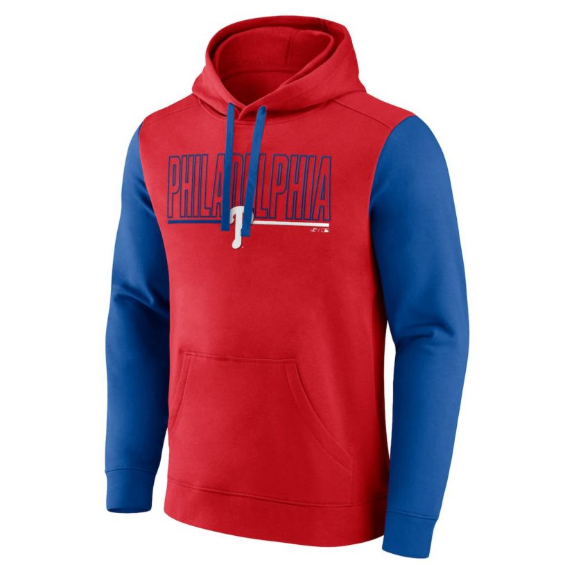 MLB Fanatics Philadelphia Phillies Outline Fleece Pullover Hoodie