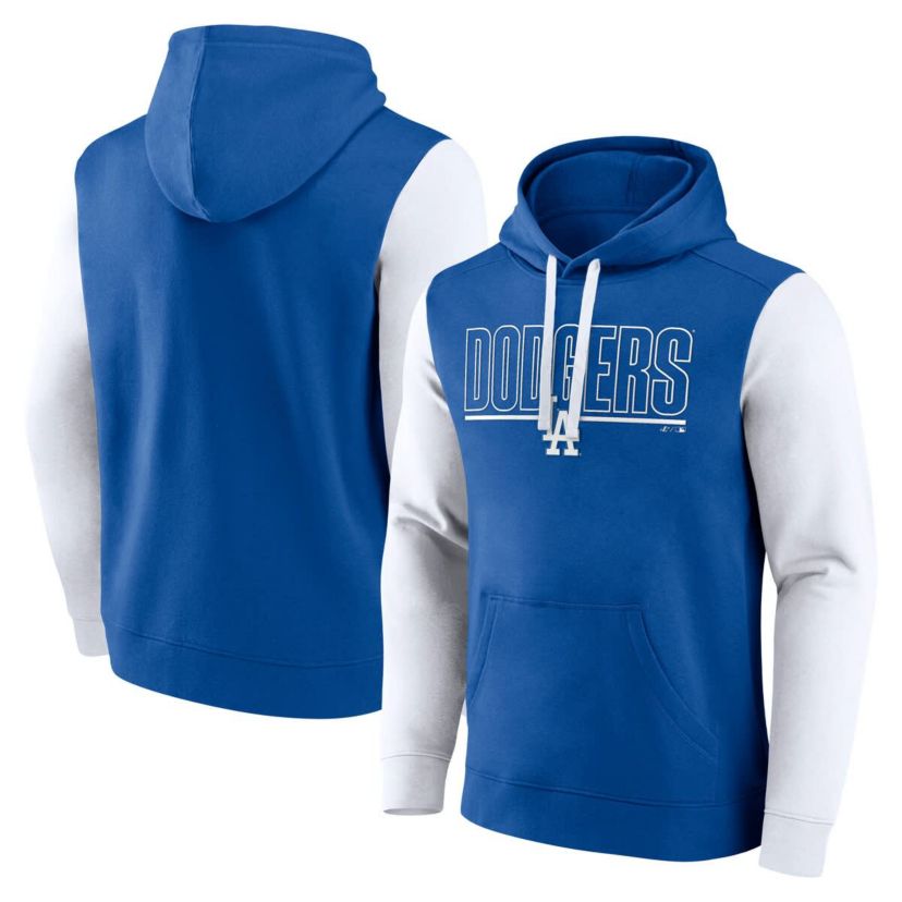 MLB Fanatics Los Angeles Dodgers Outline Fleece Pullover Hoodie