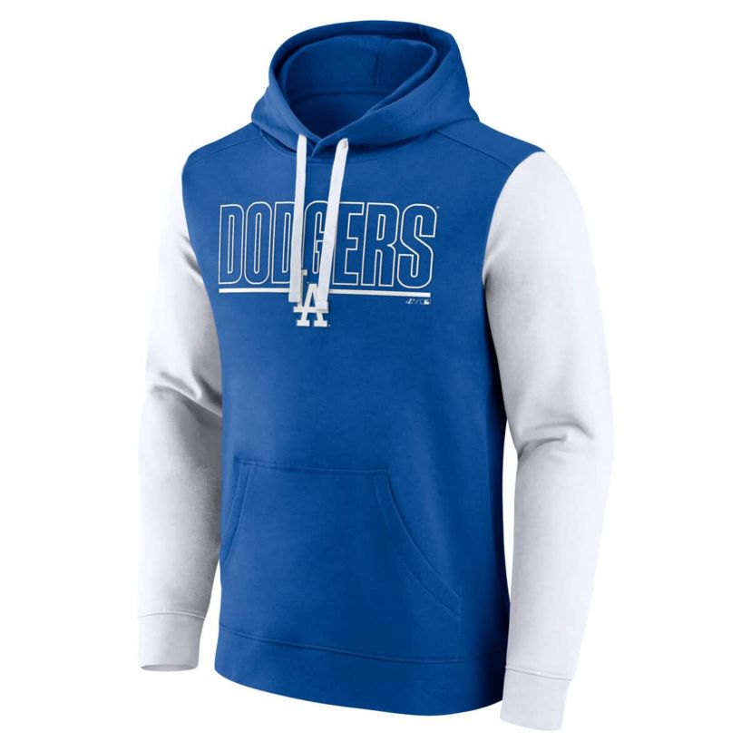 MLB Fanatics Los Angeles Dodgers Outline Fleece Pullover Hoodie
