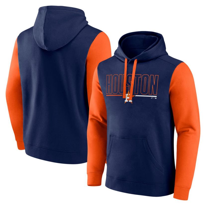MLB Fanatics Houston Astros Outline Fleece Pullover Hoodie