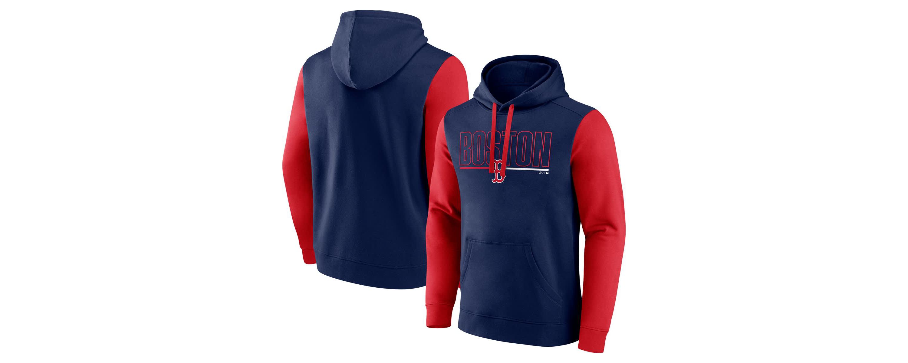 Boston Red Sox MLB Fanatics Boston Sox Outline Fleece Pullover Hoodie