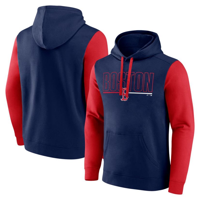 Boston Red Sox MLB Fanatics Boston Sox Outline Fleece Pullover Hoodie