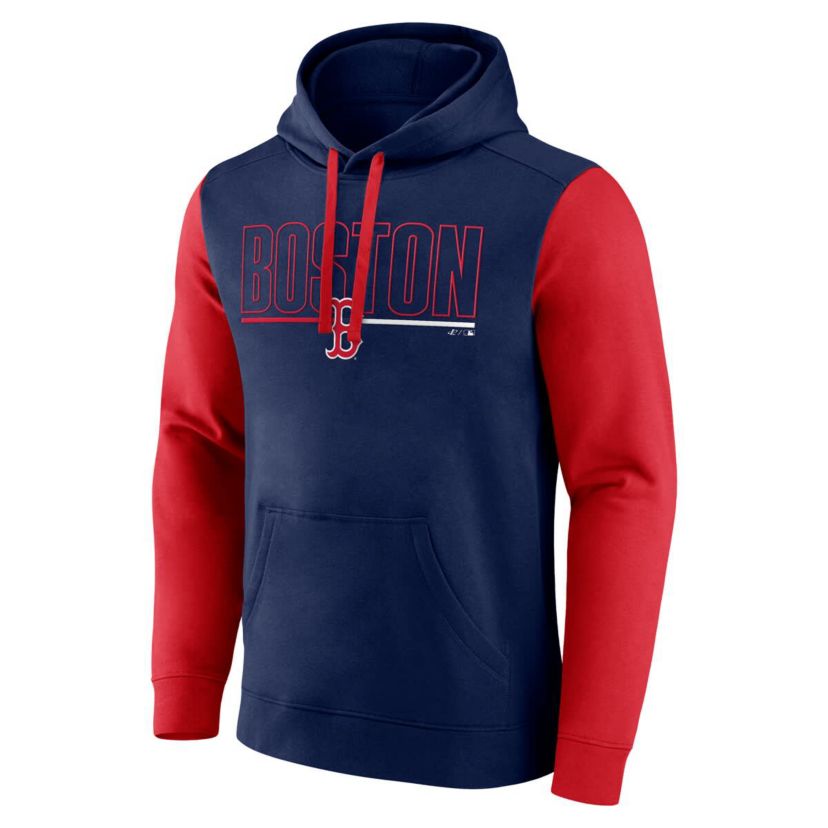 Boston Red Sox MLB Fanatics Boston Sox Outline Fleece Pullover Hoodie