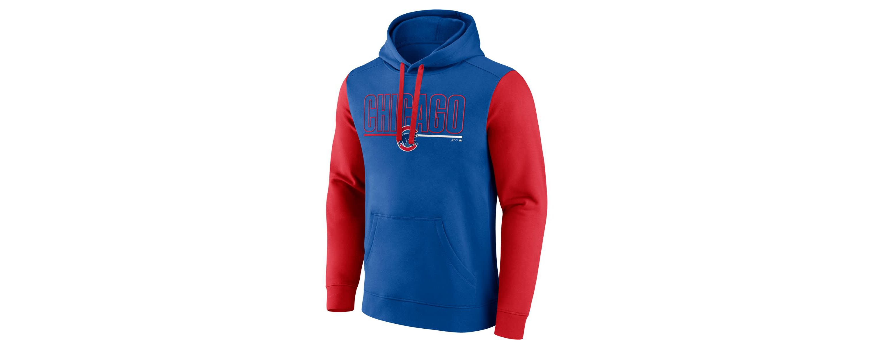 MLB Fanatics Chicago Cubs Outline Fleece Pullover Hoodie