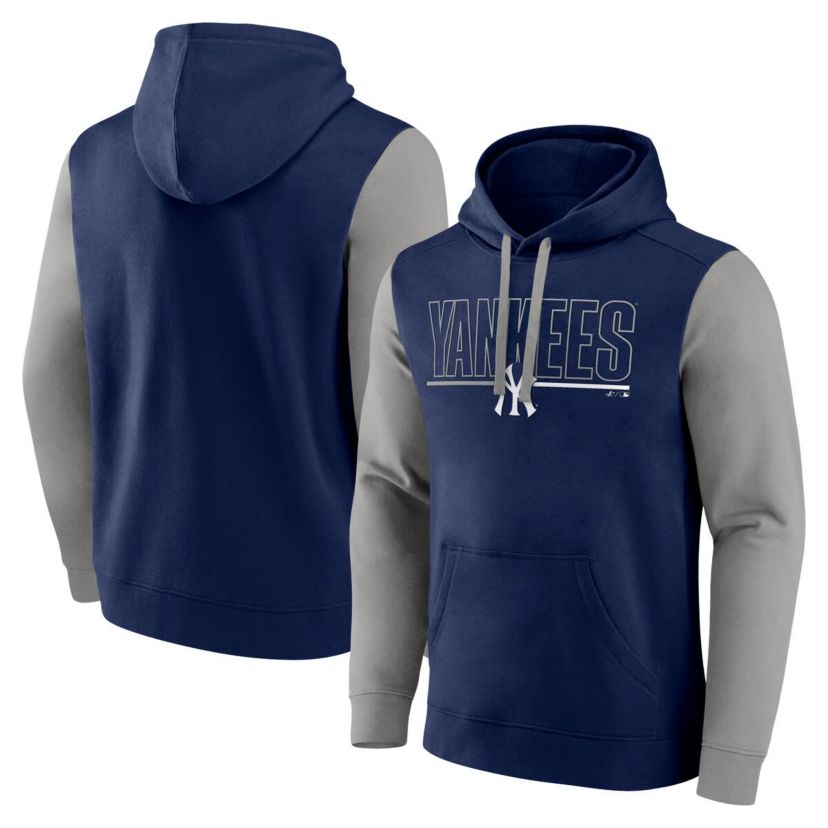 MLB Fanatics New York Yankees Outline Fleece Pullover Hoodie