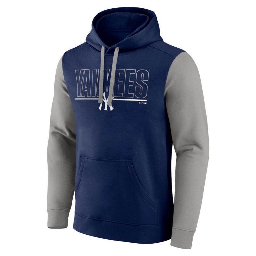 MLB Fanatics New York Yankees Outline Fleece Pullover Hoodie