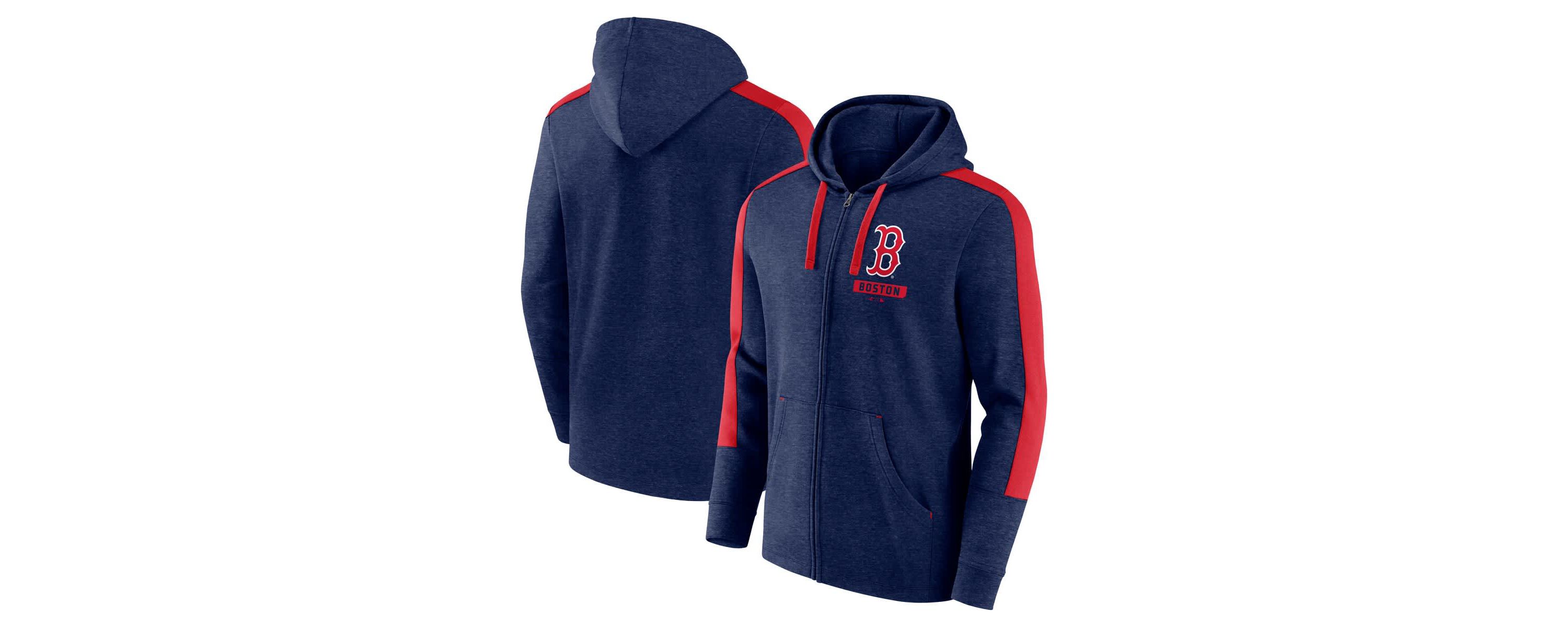 Boston Red Sox MLB Fanatics Boston Sox Gains Fleece Full-Zip Hoodie