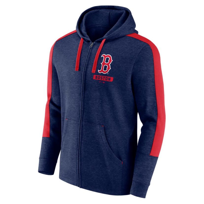 Boston Red Sox MLB Fanatics Boston Sox Gains Fleece Full-Zip Hoodie