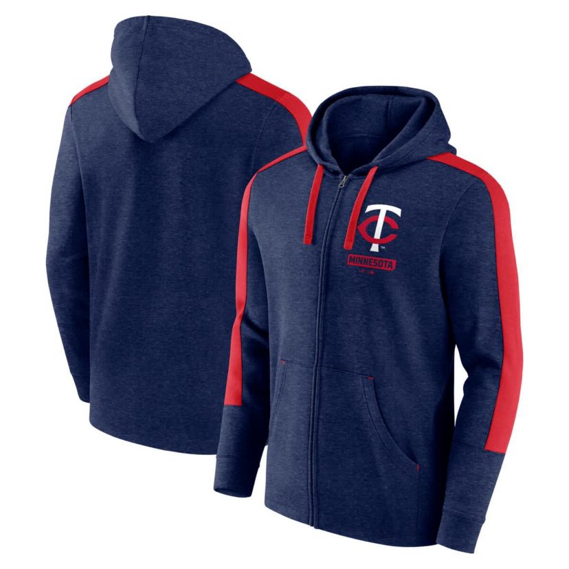 MLB Fanatics Minnesota Twins Gains Fleece Full-Zip Hoodie