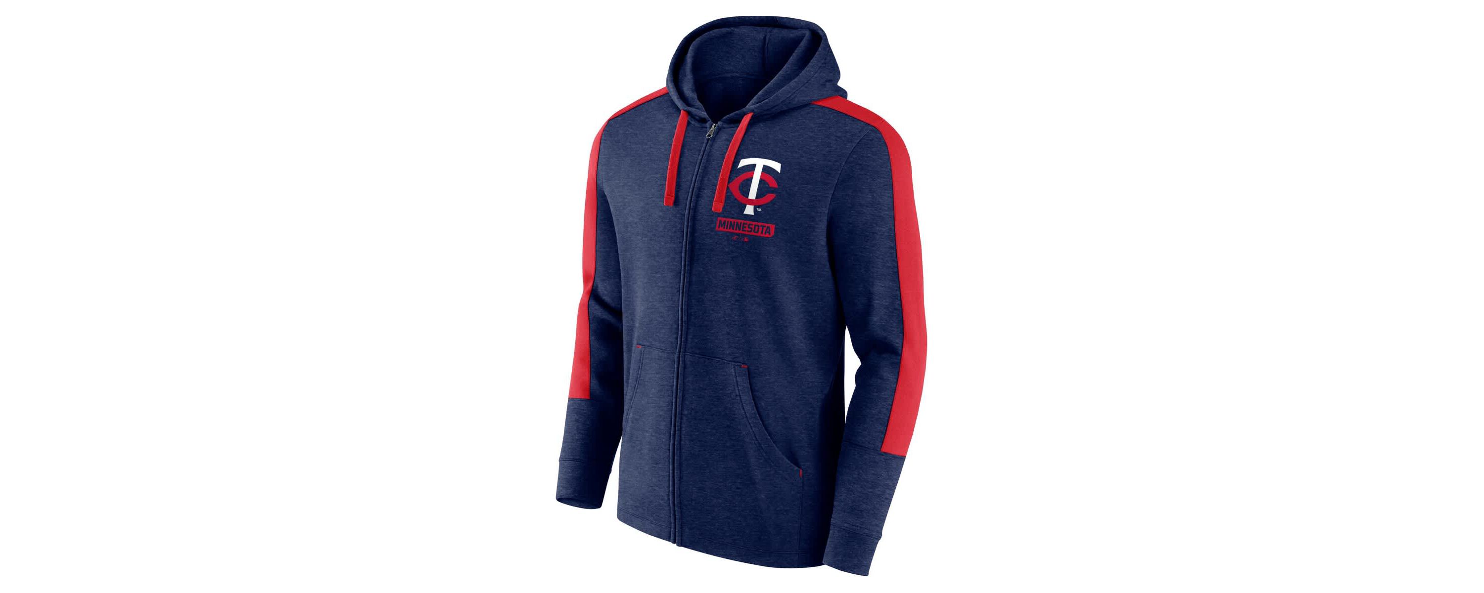 MLB Fanatics Minnesota Twins Gains Fleece Full-Zip Hoodie
