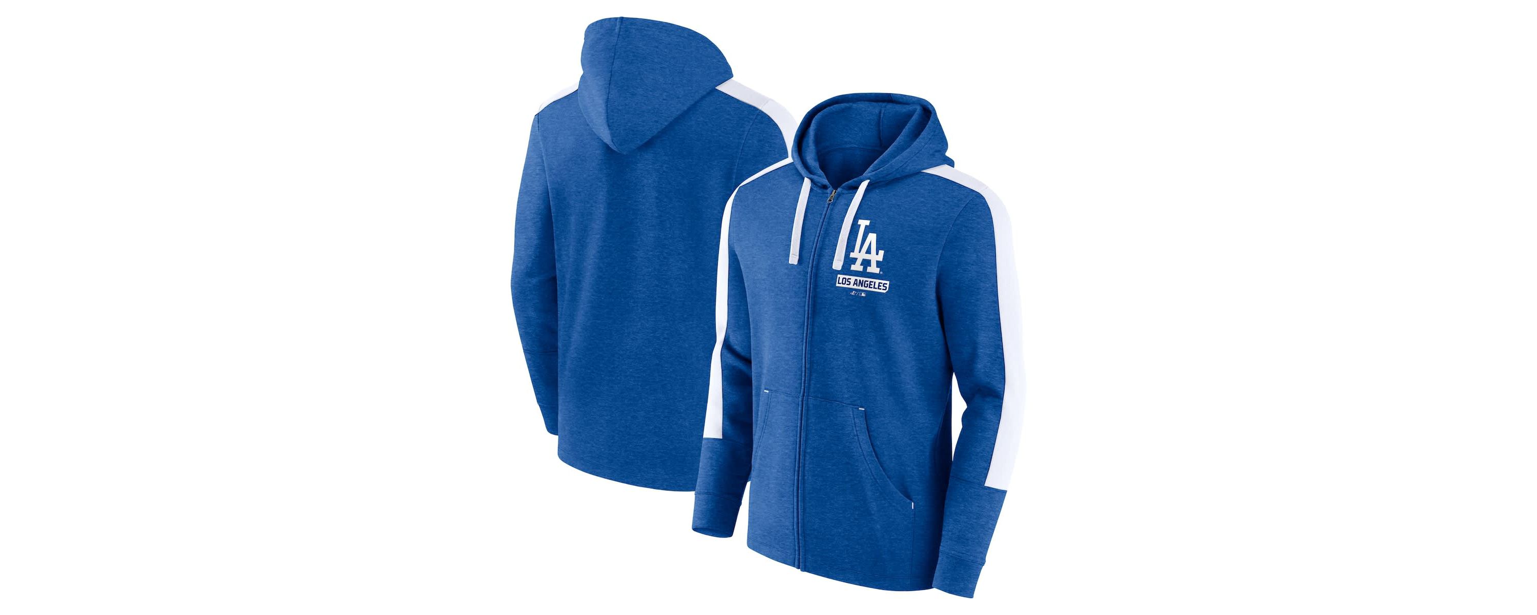 MLB Fanatics Los Angeles Dodgers Gains Fleece Full-Zip Hoodie