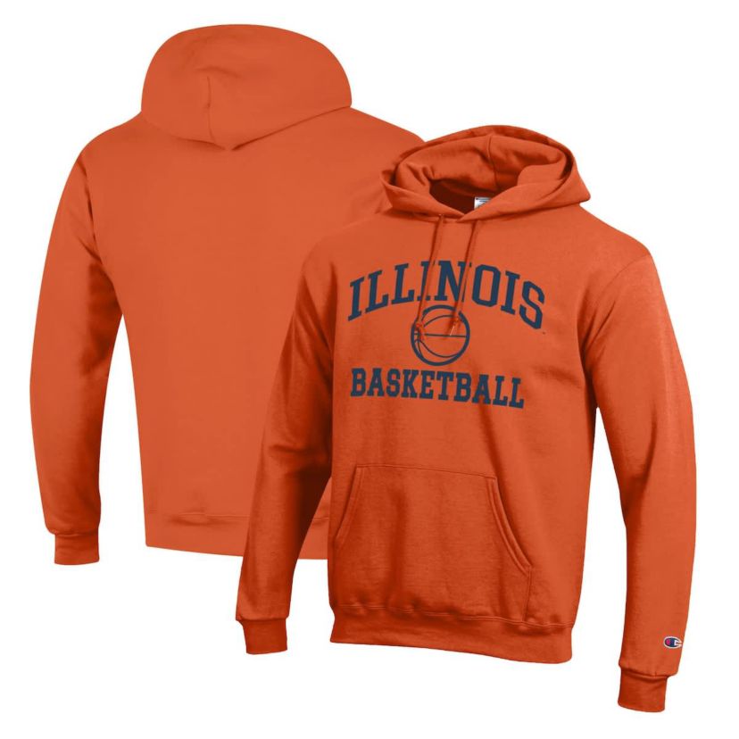 NCAA Illinois Fighting Illini Basketball Icon Pullover Hoodie