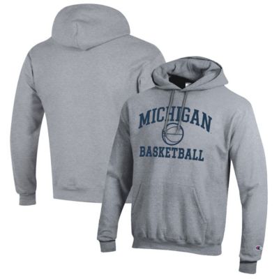 Champion Men's NCAA Michigan Wolverines Basketball Icon Pullover Hoodie