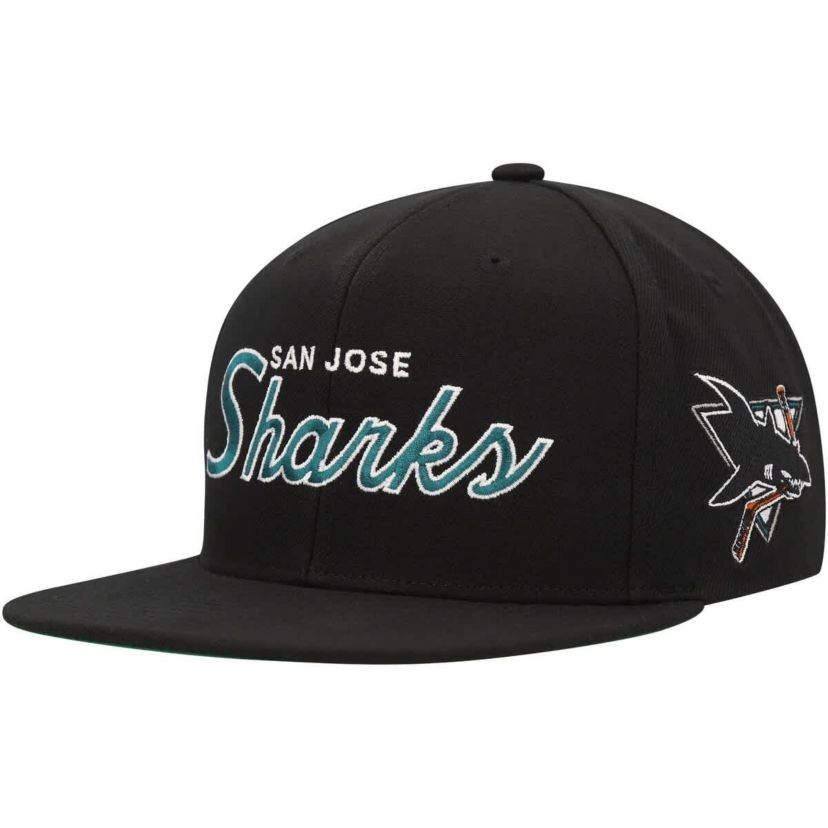 NHL San Jose Sharks Core Team Script 2.0 Snapback Hat