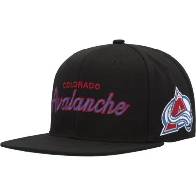 Mitchell & Ness Men's NHL Colorado Avalanche Core Team Script 2.0 Snapback Hat, Black