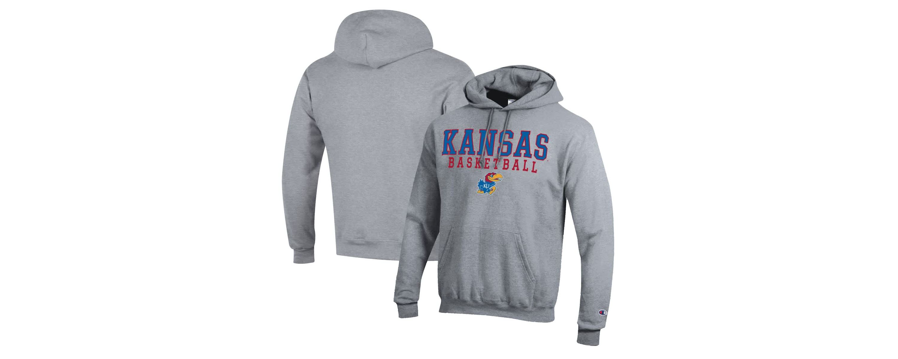 NCAA Kansas Jayhawks Basketball Stack Pullover Hoodie