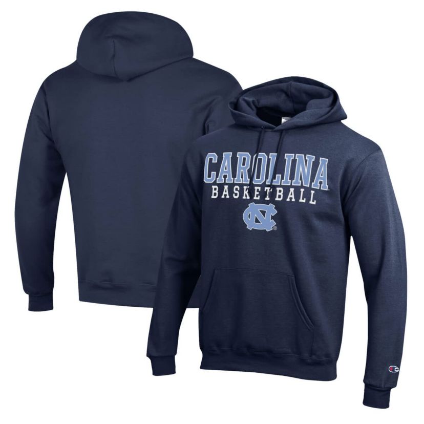 NCAA North Carolina Tar Heels Basketball Stack Pullover Hoodie