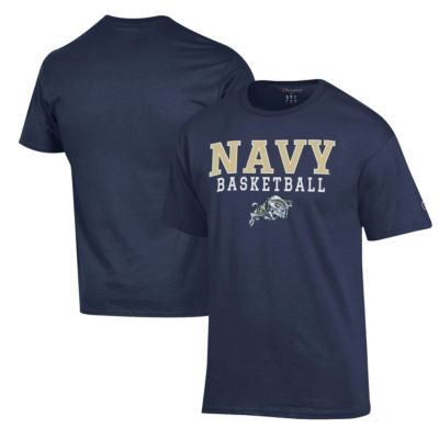 Champion Navy Midshipmen NCAA Midshipmen Basketball Stack T-Shirt
