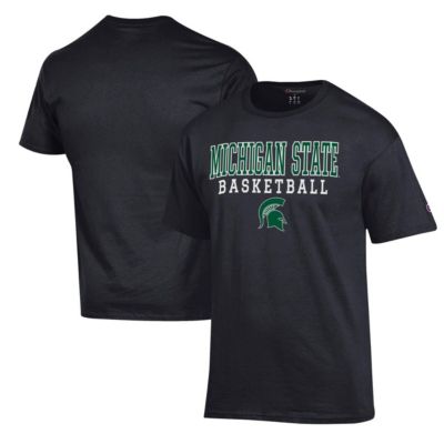 Champion Men's NCAA Michigan State Spartans Basketball Stack T-Shirt