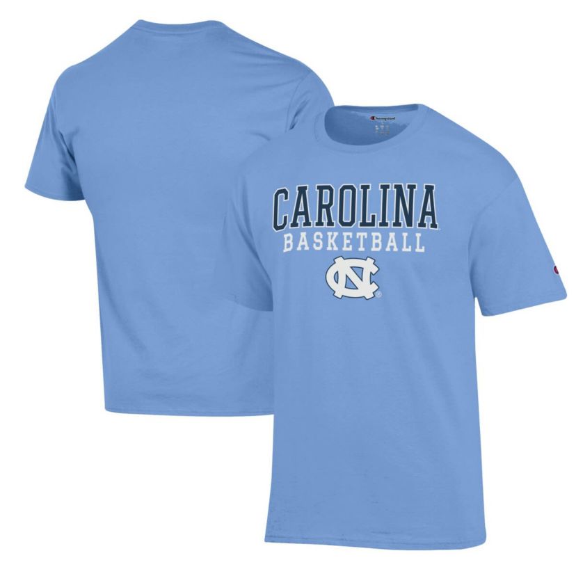 NCAA Carolina North Carolina Tar Heels Basketball Stack T-Shirt
