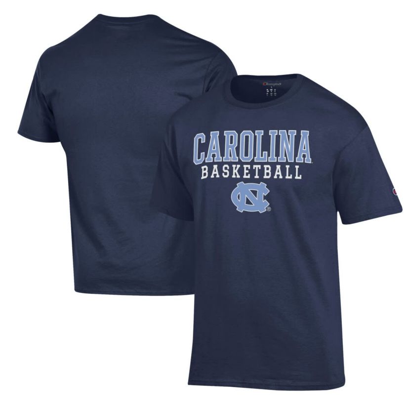 NCAA North Carolina Tar Heels Basketball Stack T-Shirt