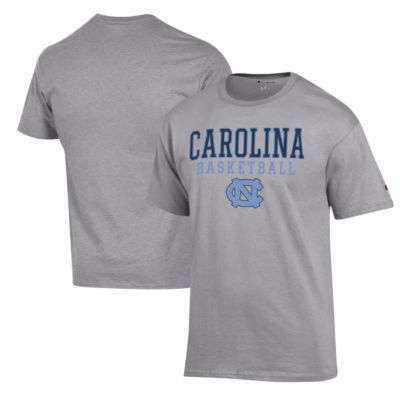 Champion Men's NCAA North Carolina Tar Heels Basketball Stack T-Shirt, Gray, 3XL