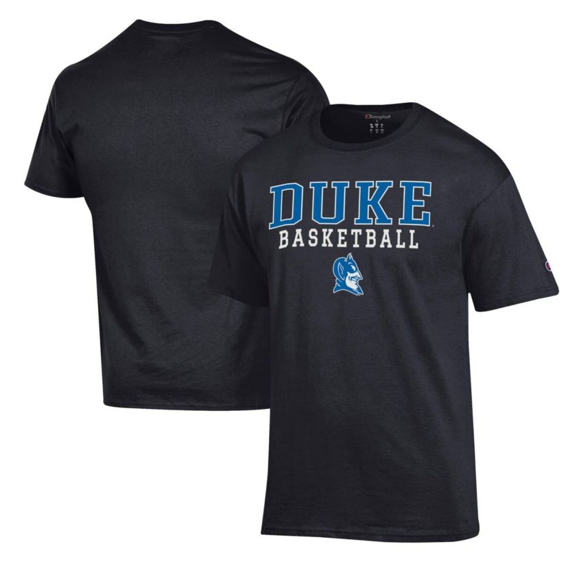 Duke Blue Devils NCAA Duke Devils Basketball Stack T-Shirt