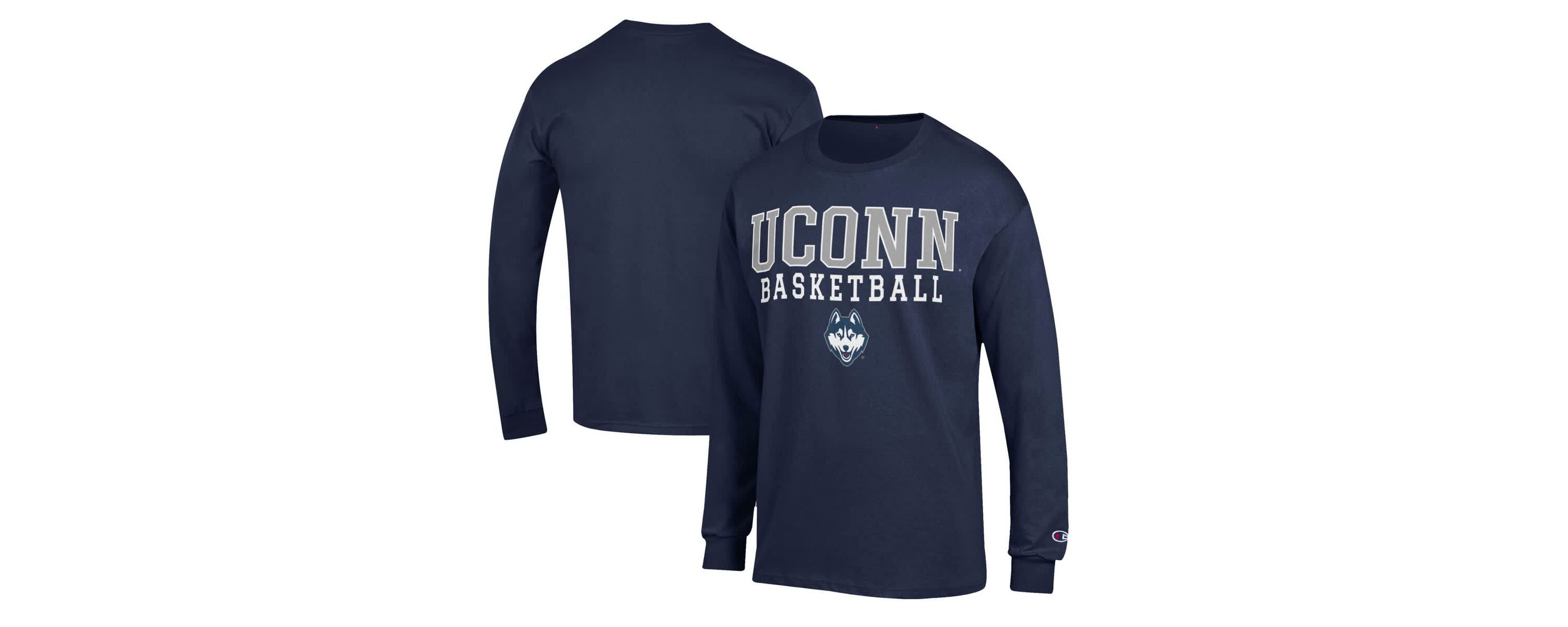 Connecticut Huskies NCAA UConn Huskies Basketball Stack Long Sleeve T-Shirt
