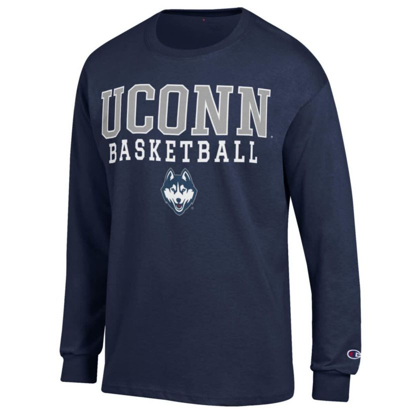 Connecticut Huskies NCAA UConn Huskies Basketball Stack Long Sleeve T-Shirt