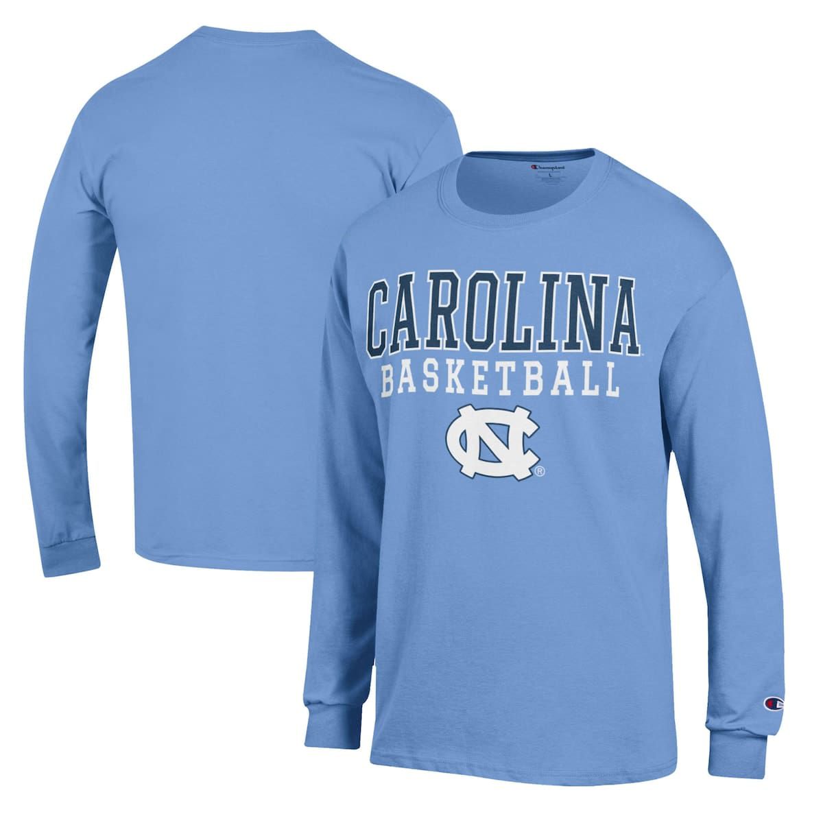 NCAA Carolina North Carolina Tar Heels Basketball Stack Long Sleeve T-Shirt