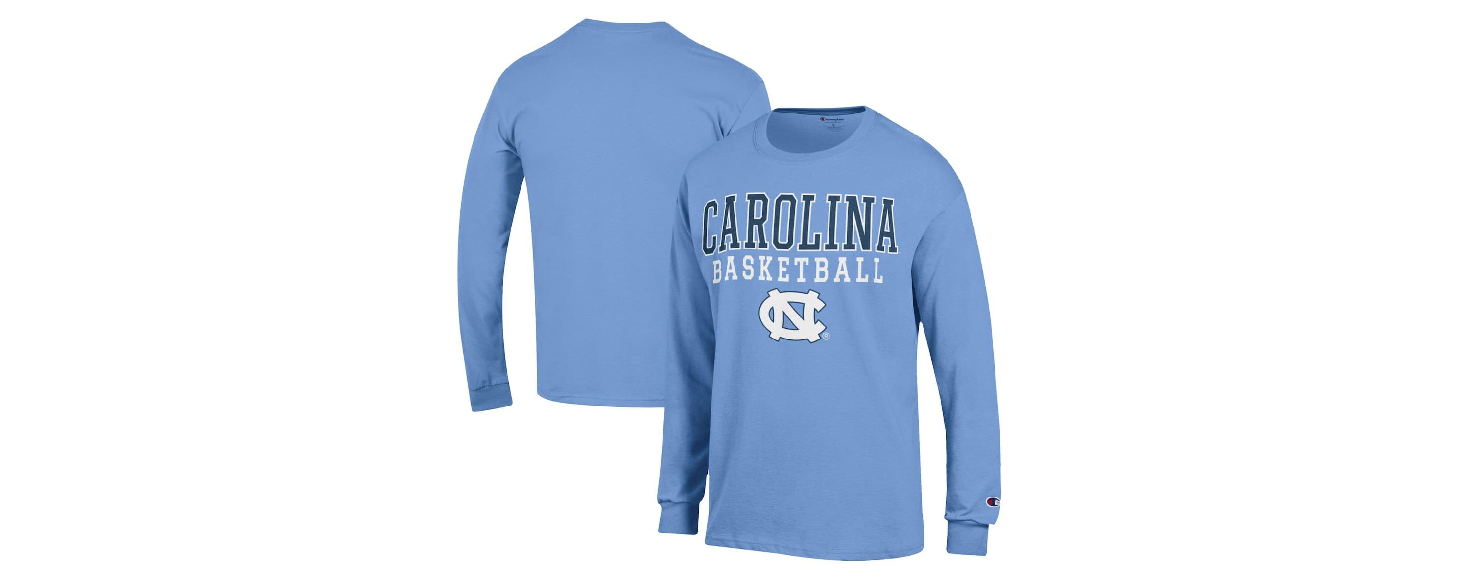 NCAA Carolina North Carolina Tar Heels Basketball Stack Long Sleeve T-Shirt