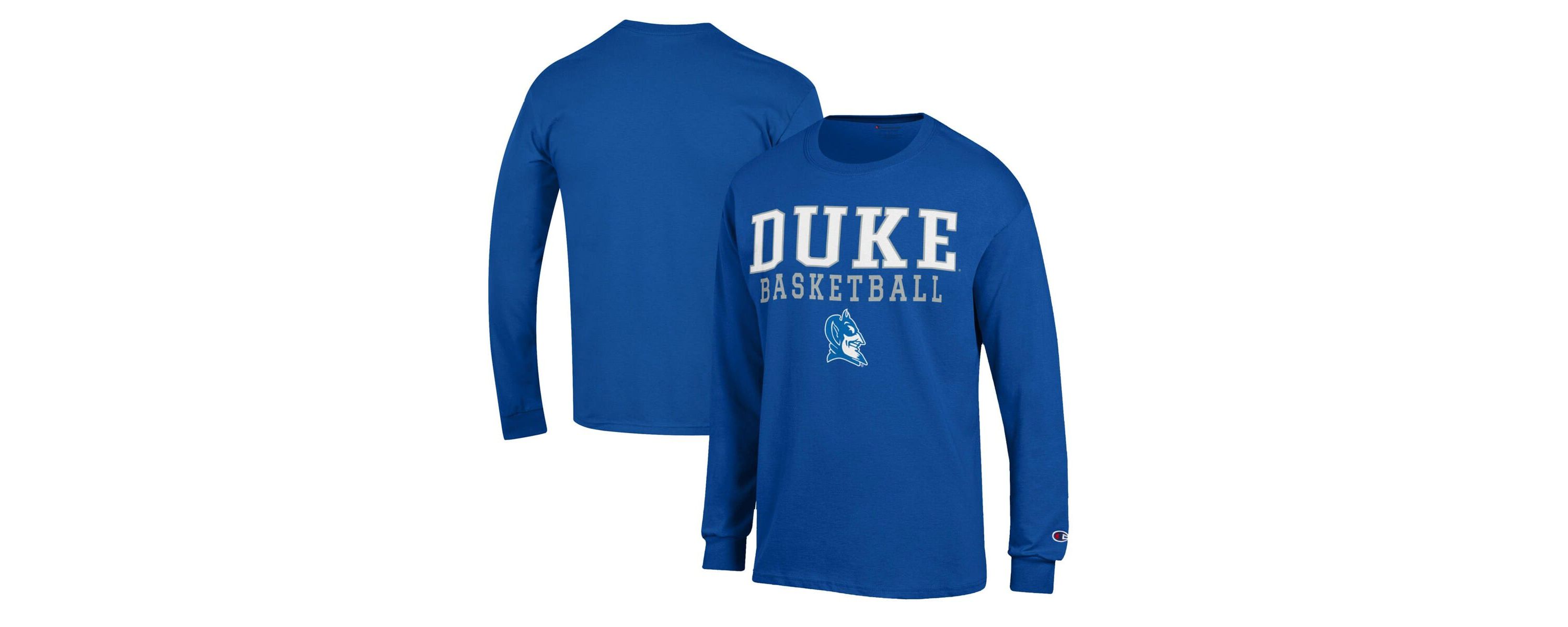 Duke Blue Devils NCAA Duke Devils Basketball Stack Long Sleeve T-Shirt