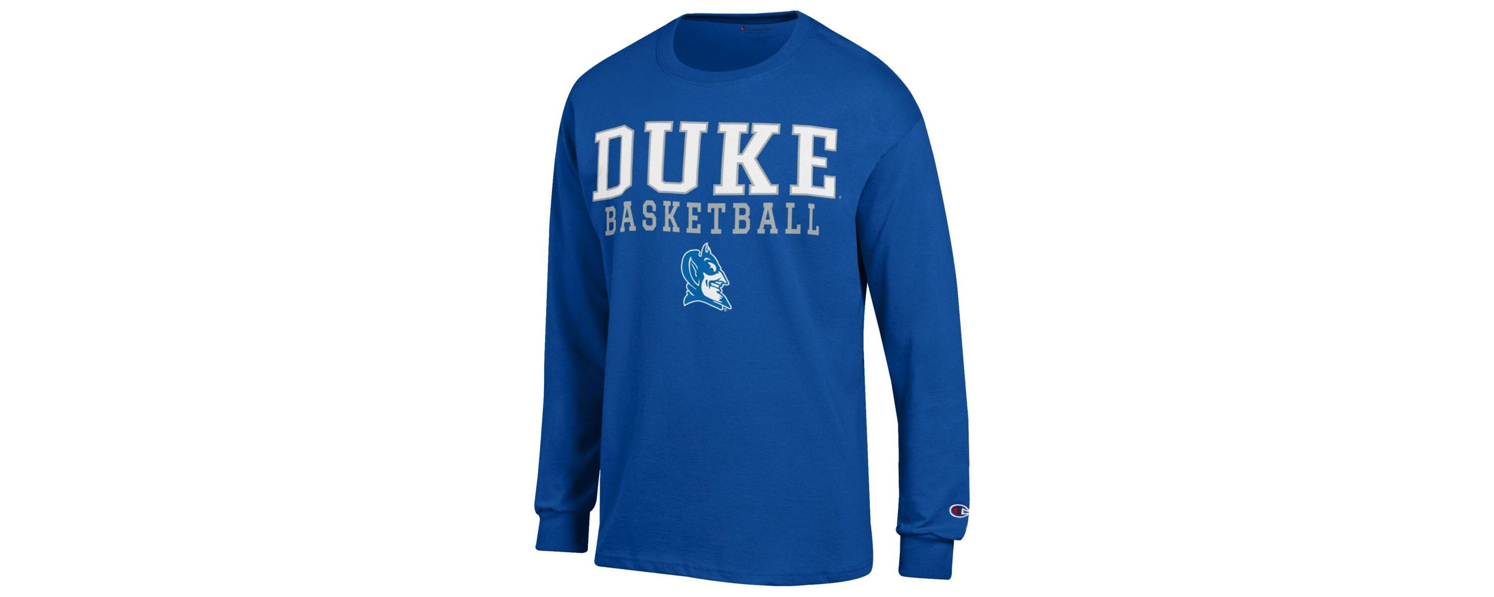 Duke Blue Devils NCAA Duke Devils Basketball Stack Long Sleeve T-Shirt