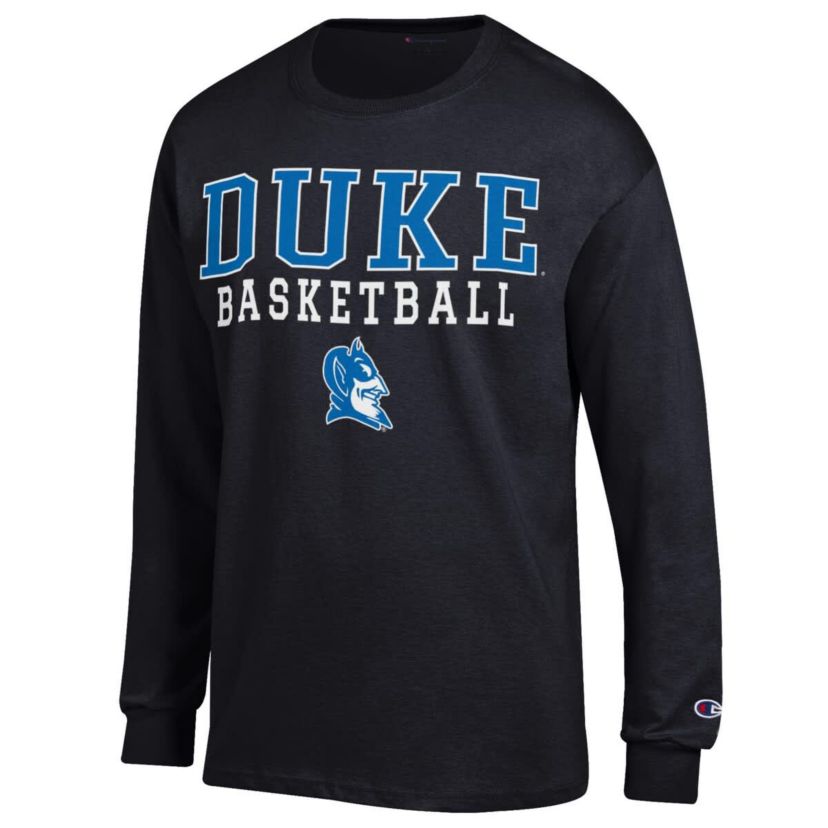 Duke Blue Devils NCAA Duke Devils Basketball Stack Long Sleeve T-Shirt