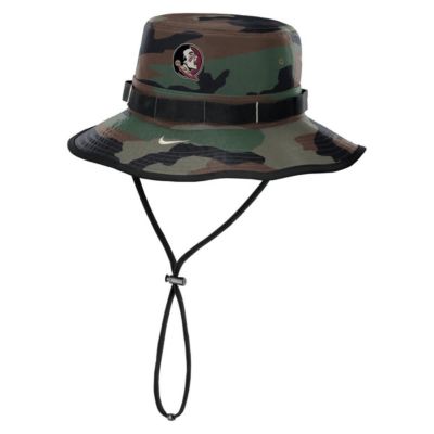 Men's NCAA Nike Florida State Seminoles 2024 Military Appreciation Apex Bucket Hat, Small