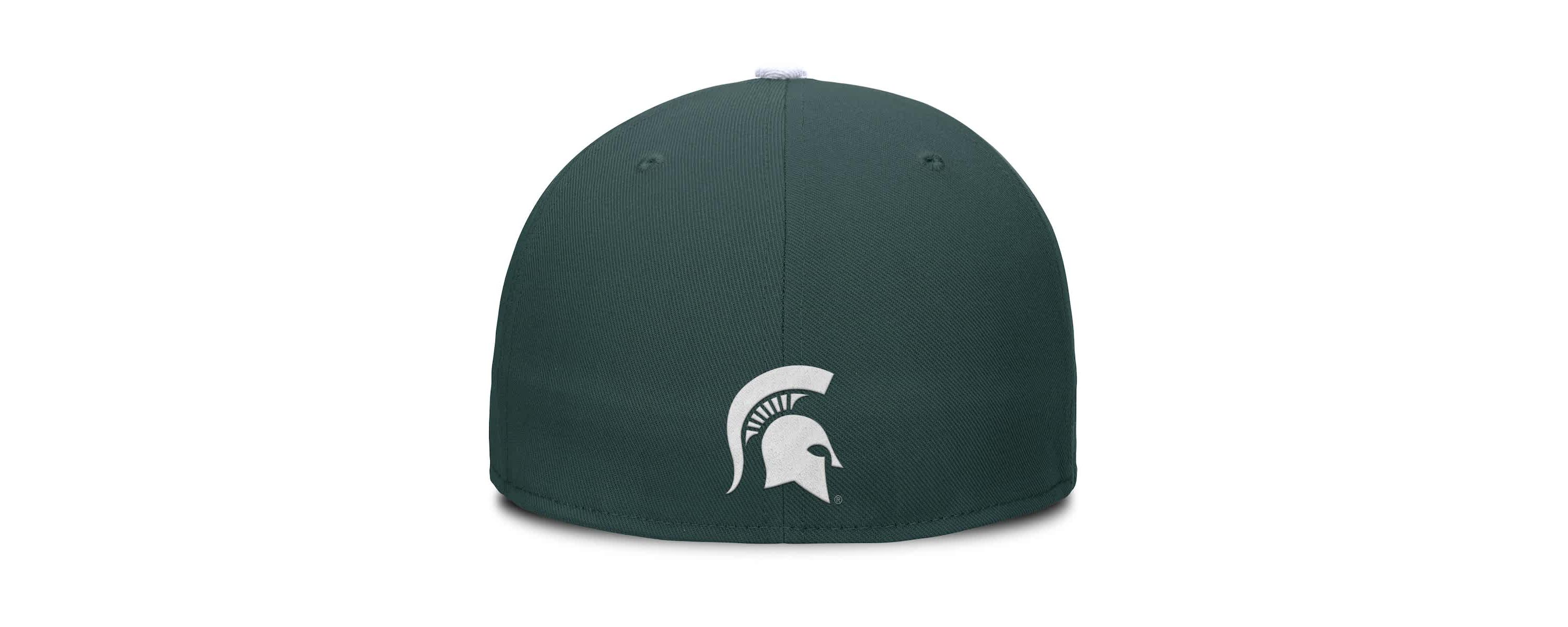 NCAA Nike Green/White Michigan State Spartans Two-Tone Primetime Performance Fitted Hat