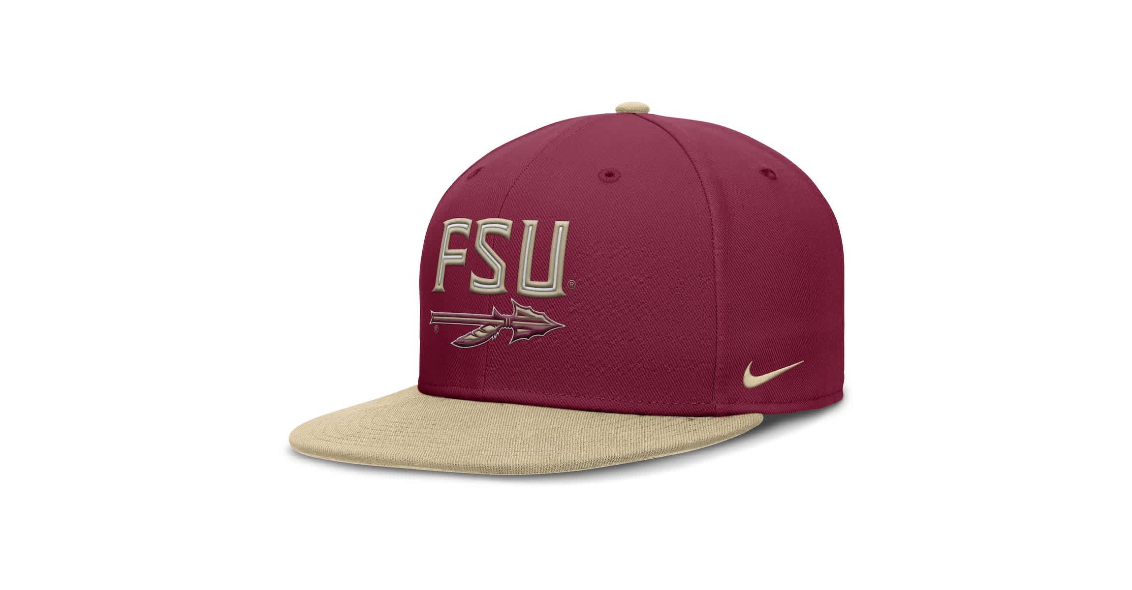 NCAA Nike Garnet/Gold Florida State Seminoles Two-Tone Primetime Performance Fitted Hat