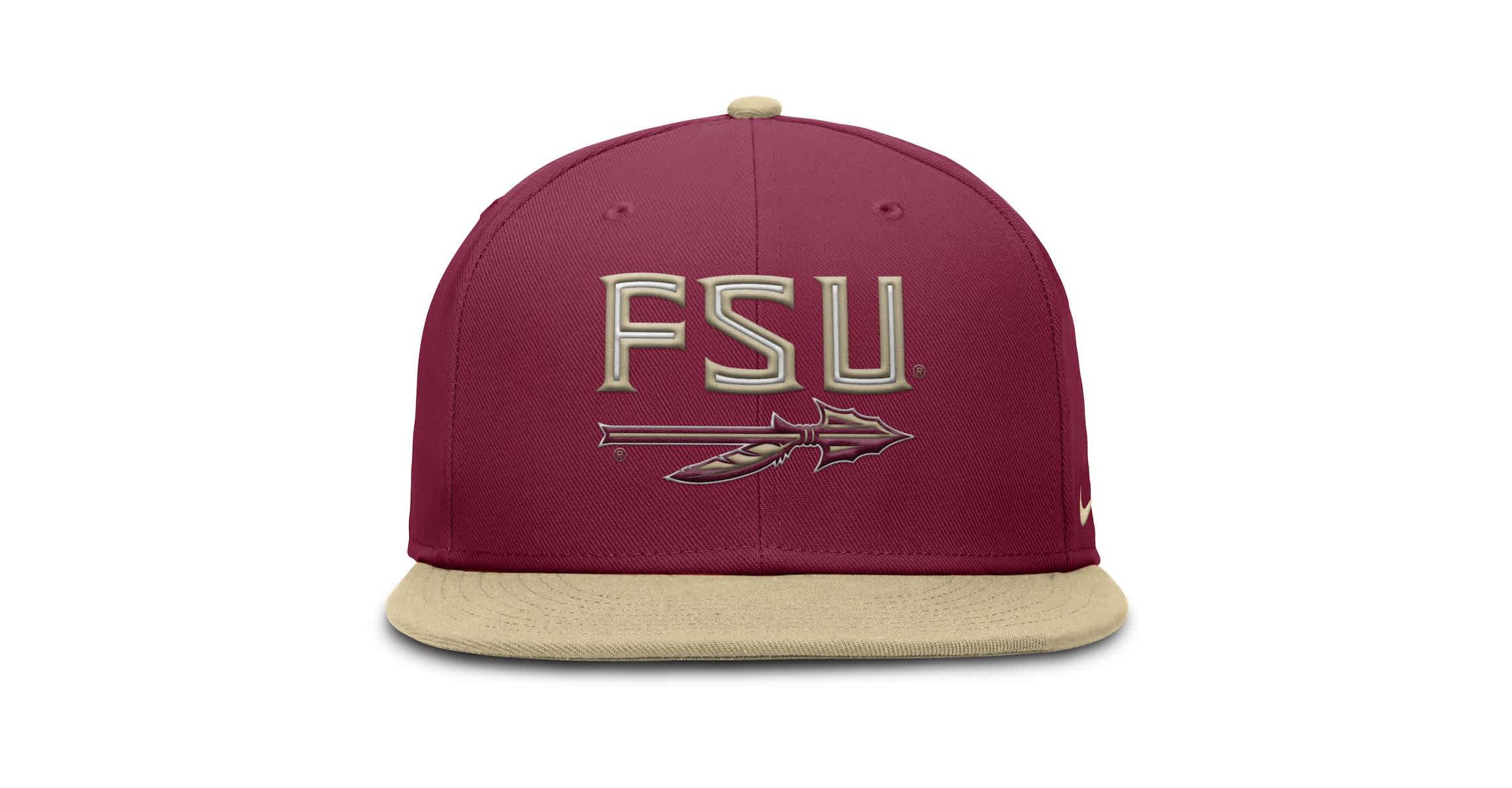 NCAA Nike Garnet/Gold Florida State Seminoles Two-Tone Primetime Performance Fitted Hat