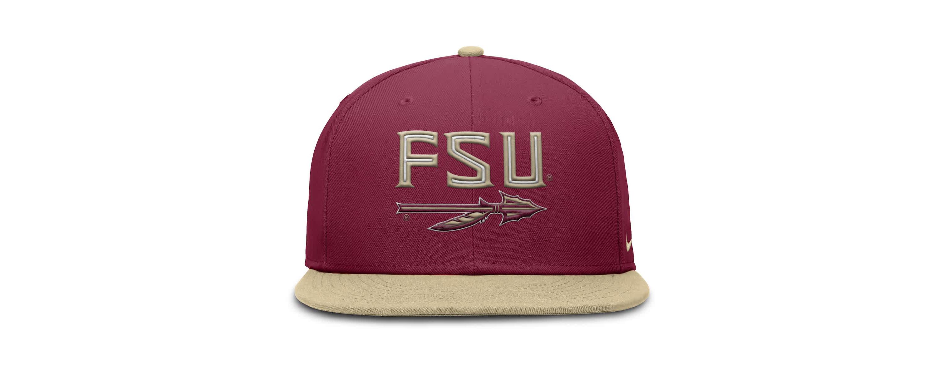 NCAA Nike Garnet/Gold Florida State Seminoles Two-Tone Primetime Performance Fitted Hat