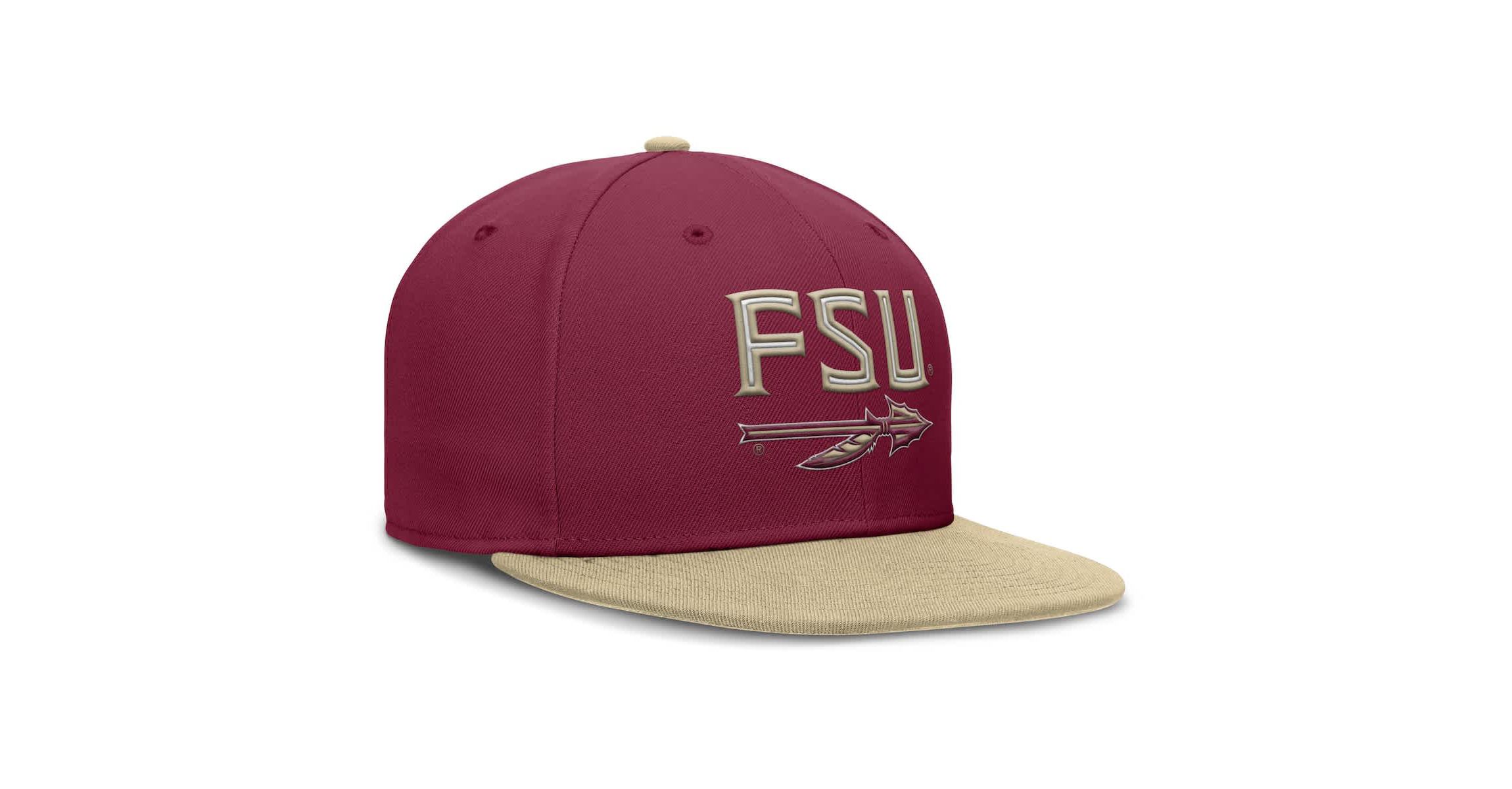 NCAA Nike Garnet/Gold Florida State Seminoles Two-Tone Primetime Performance Fitted Hat