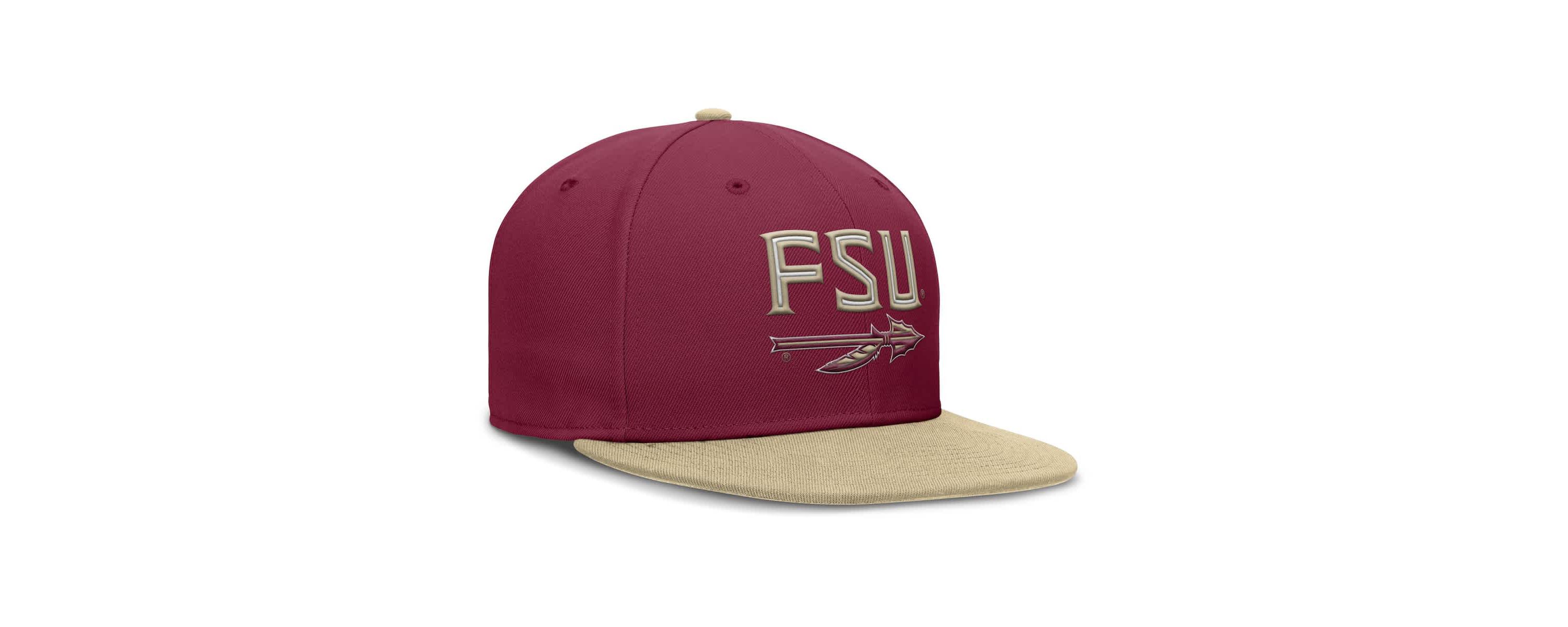 NCAA Nike Garnet/Gold Florida State Seminoles Two-Tone Primetime Performance Fitted Hat