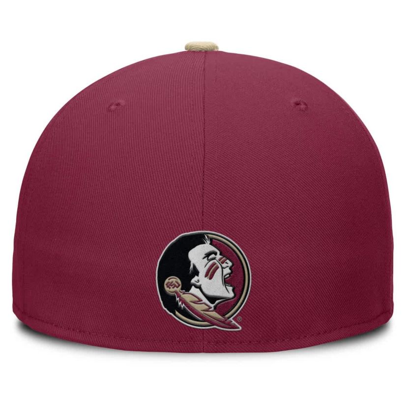 NCAA Nike Garnet/Gold Florida State Seminoles Two-Tone Primetime Performance Fitted Hat