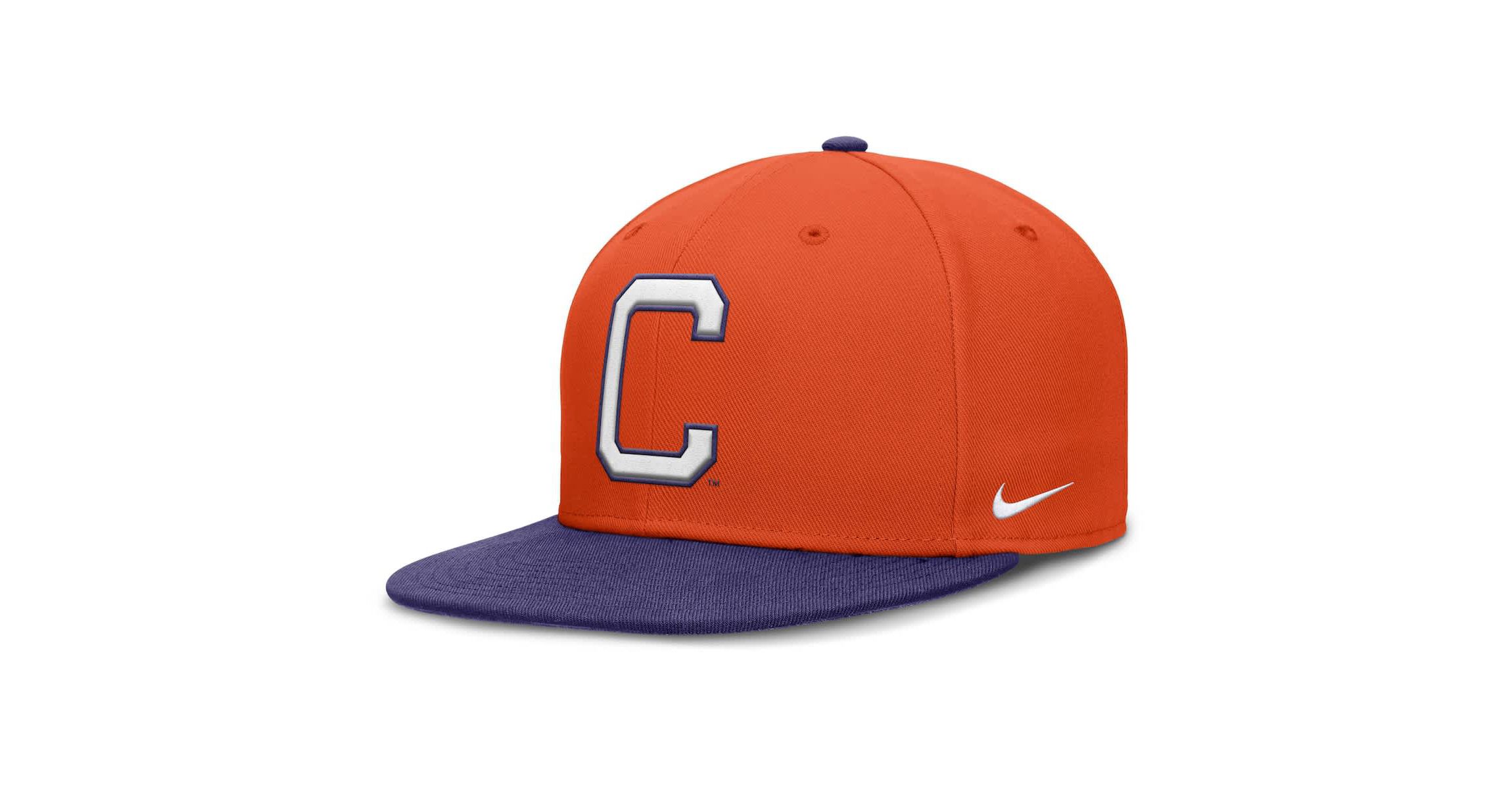 NCAA Nike Orange/Purple Clemson Tigers Two-Tone Primetime Performance Fitted Hat