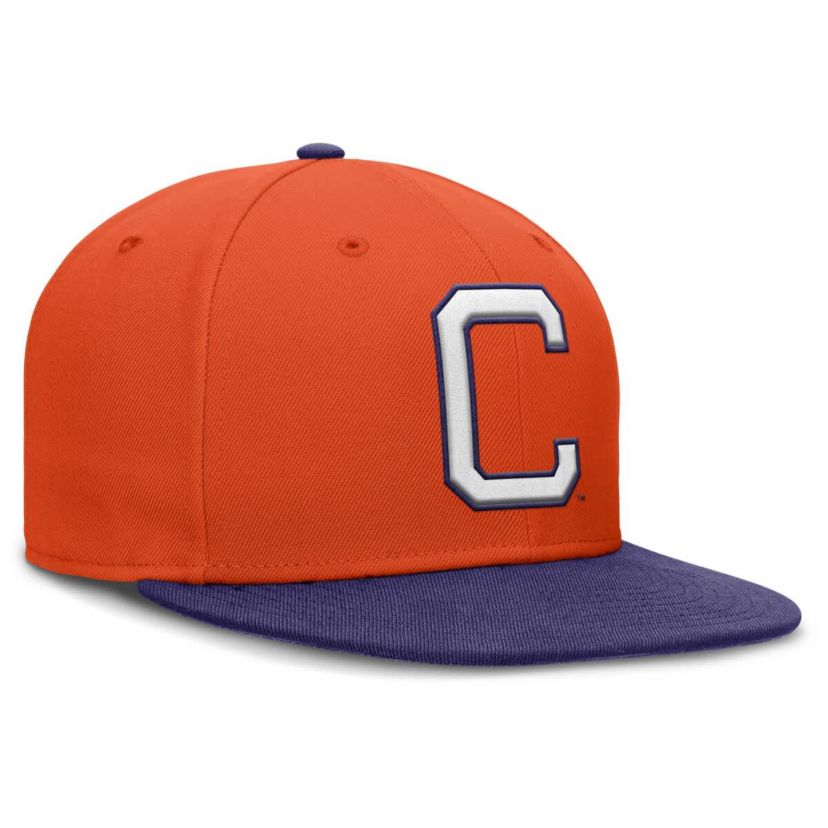 NCAA Nike Orange/Purple Clemson Tigers Two-Tone Primetime Performance Fitted Hat